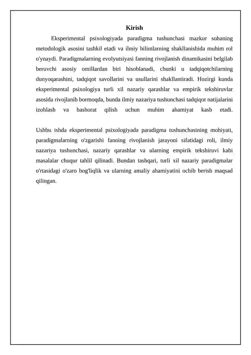 Eksperimental psixologiyada paradigma tushunchasi 3
