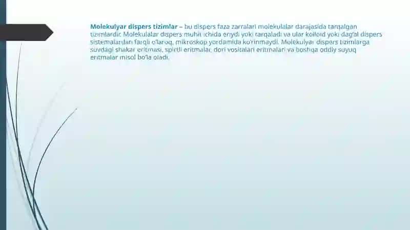 Molekulyar va ionli dispers sistemalar 3