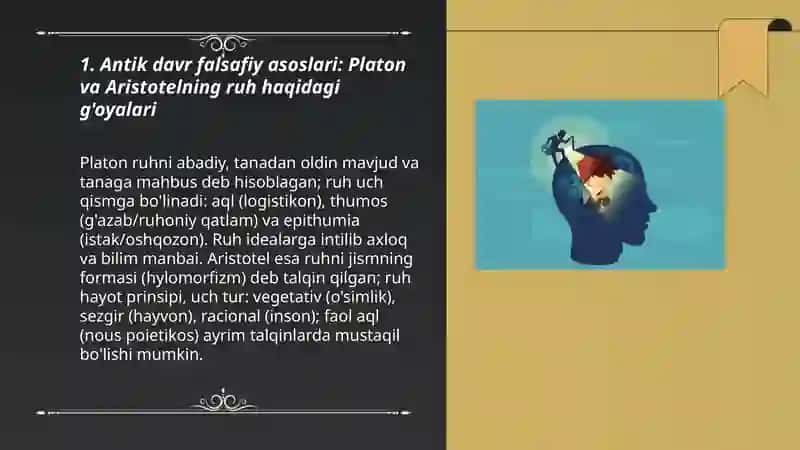 Psixologiya fanining tarixiy rivojlanish bosqichlari (antiklikdan zamonaviy kognitiv psixologiyagacha) 3