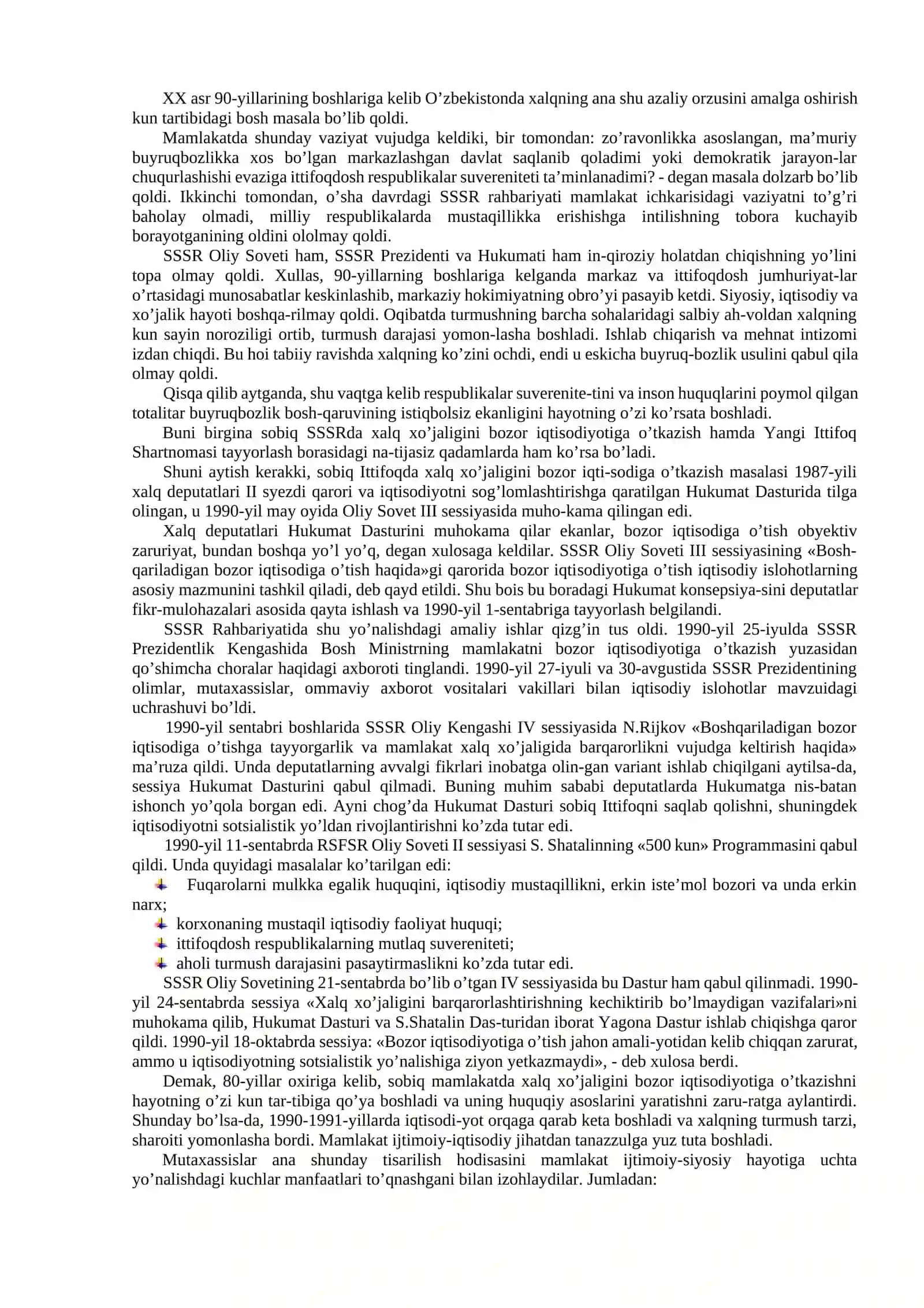 MUSTAQIL O’ZBEKISTON RESPUBLIKASI TASHKIL TOPISHINING TARIXIY AHAMIYATI 3