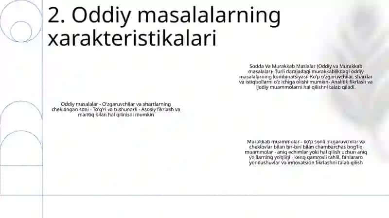 Sodda Va Murakkab Maslalar 3