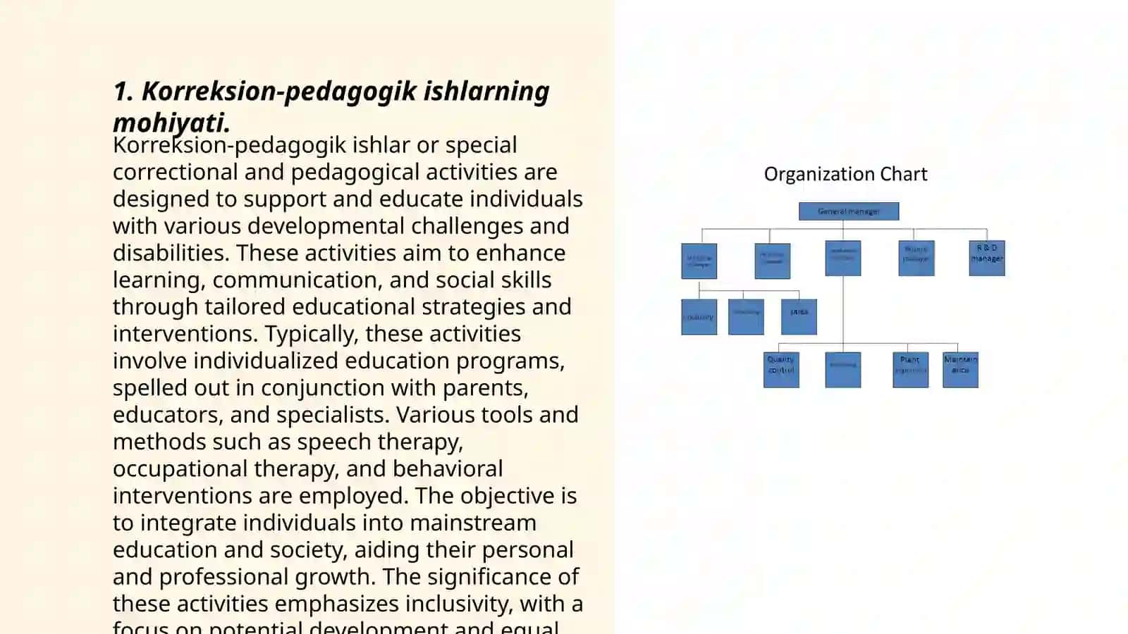 Korreksion - pedagogik ishlarni tashkil etishning tashkiliy, huquqiy, uslubiy va amaliy yordam ko'rsatish usullari 3
