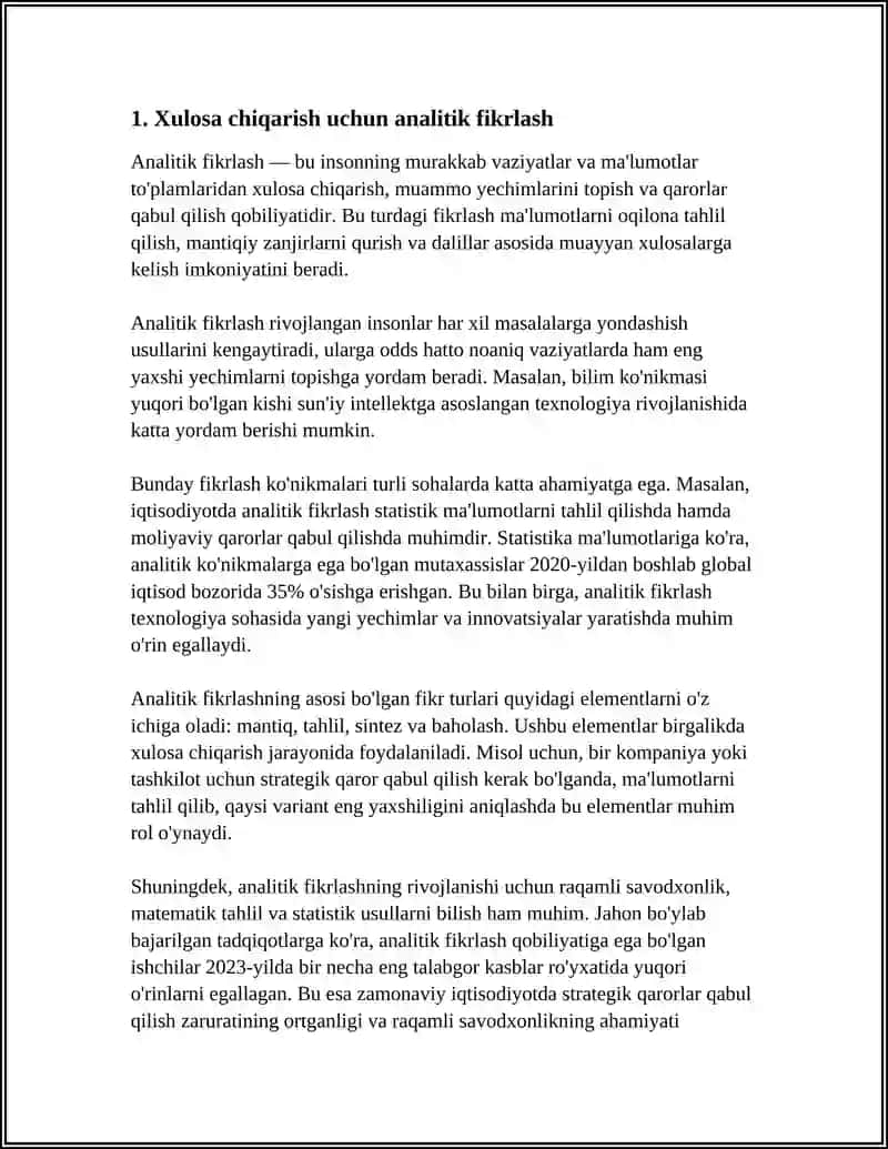 XULOSA CHIQARISH 3