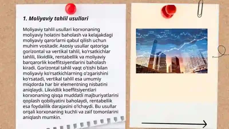 Moliyaviy tahlil usullari 3