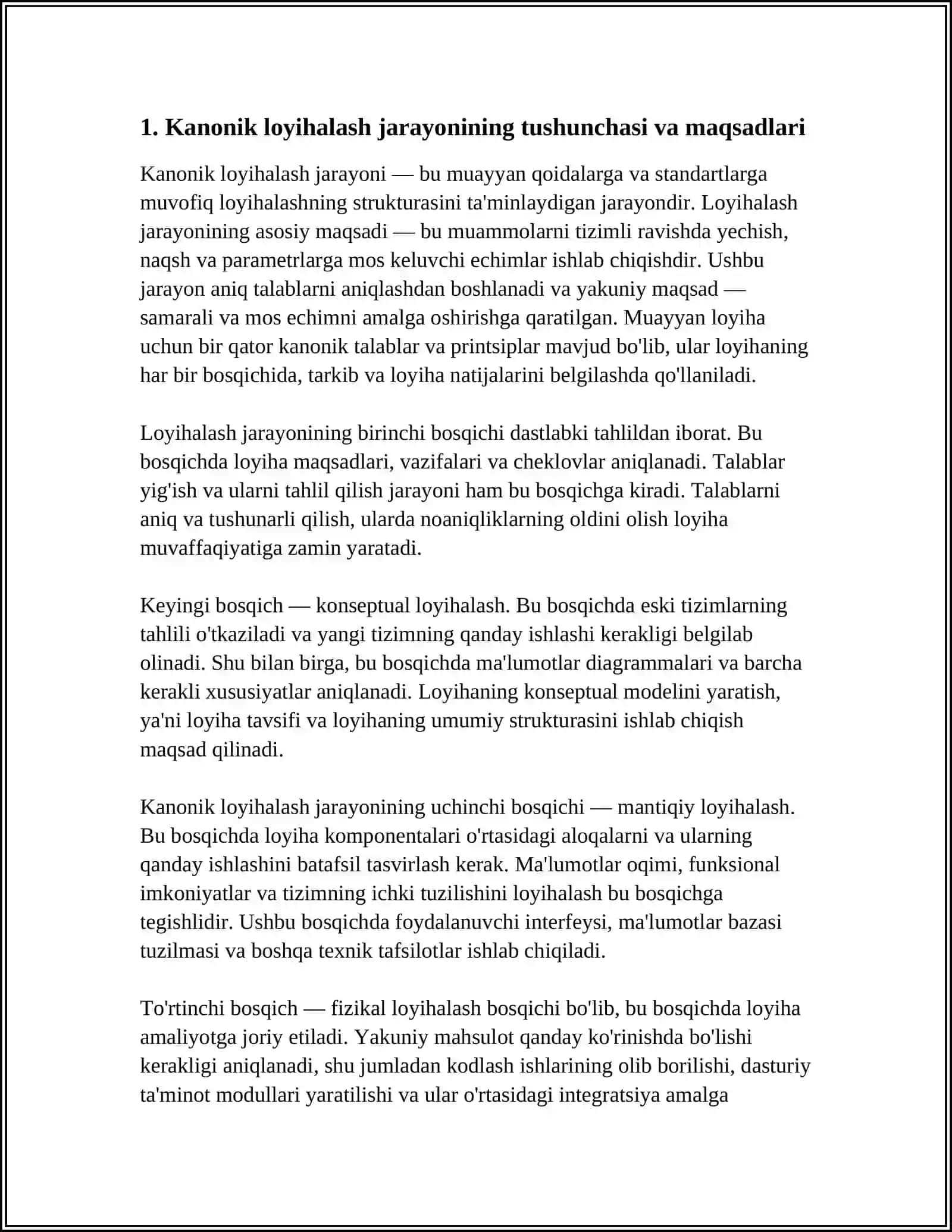 MICROSOFT VISIO PROJECT TIZIMI 3