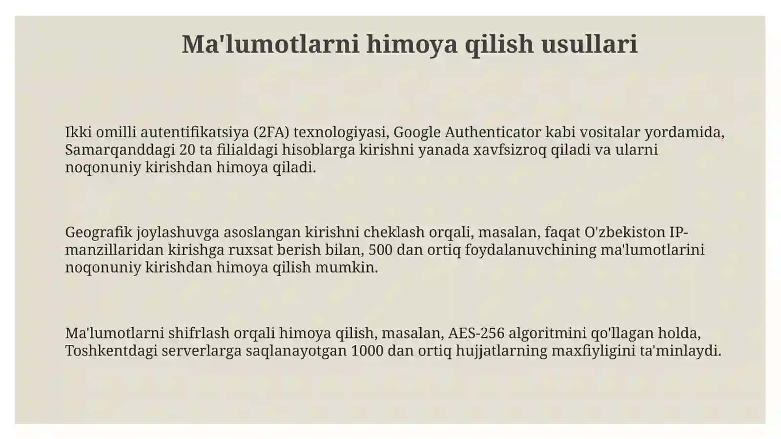 Ma'lumotlarni himoya qilish usullari 3