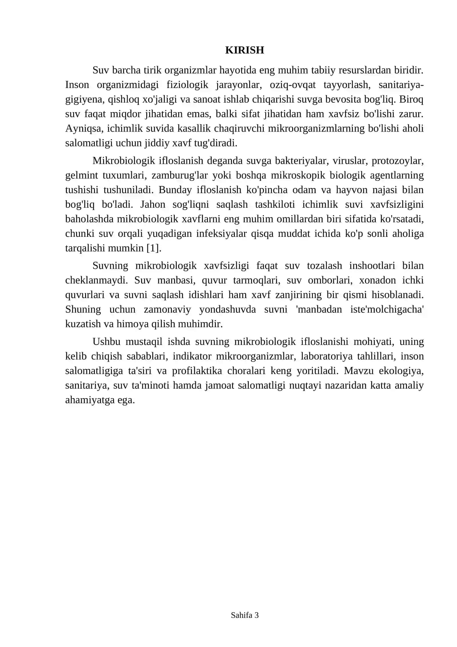 Suvning mikrobiologik ifloslanishi 3