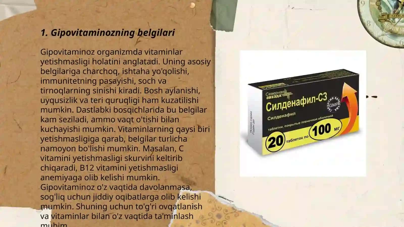 Gipovitaminoz gipervitaminoz holatlarida moddalar almashinuvining buzilishi 3