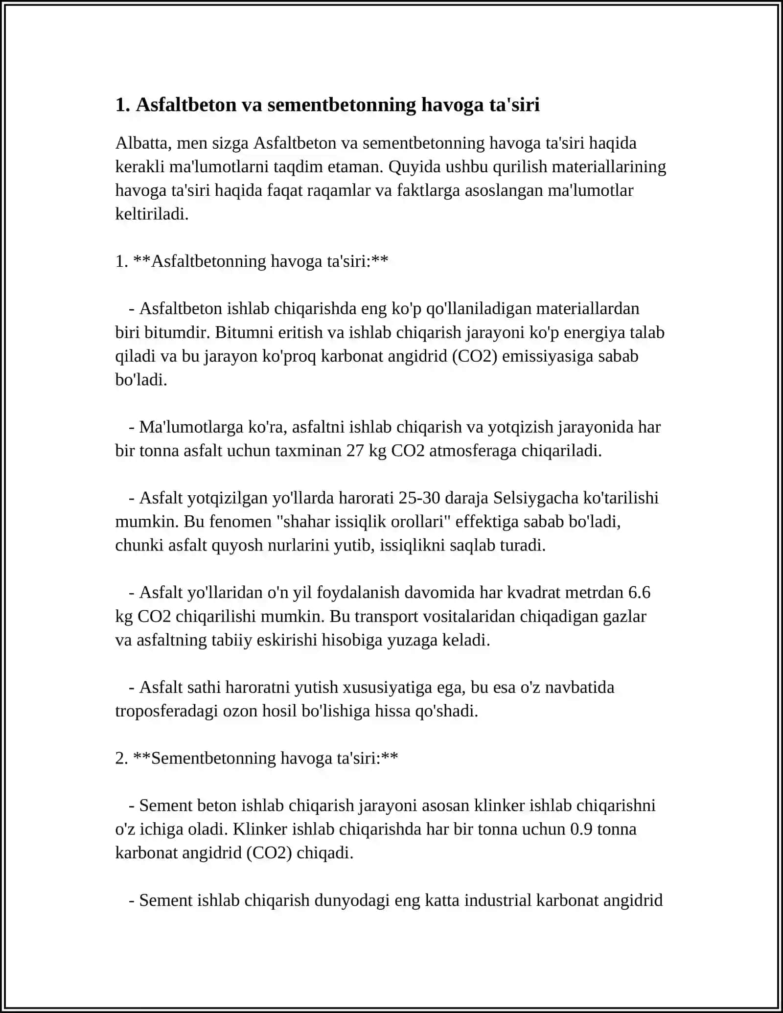 ASFALTBETON QORISHMASI VA SEMENTBETON QORISHMASINING ATROF MUHITGA TA'SIRI 3