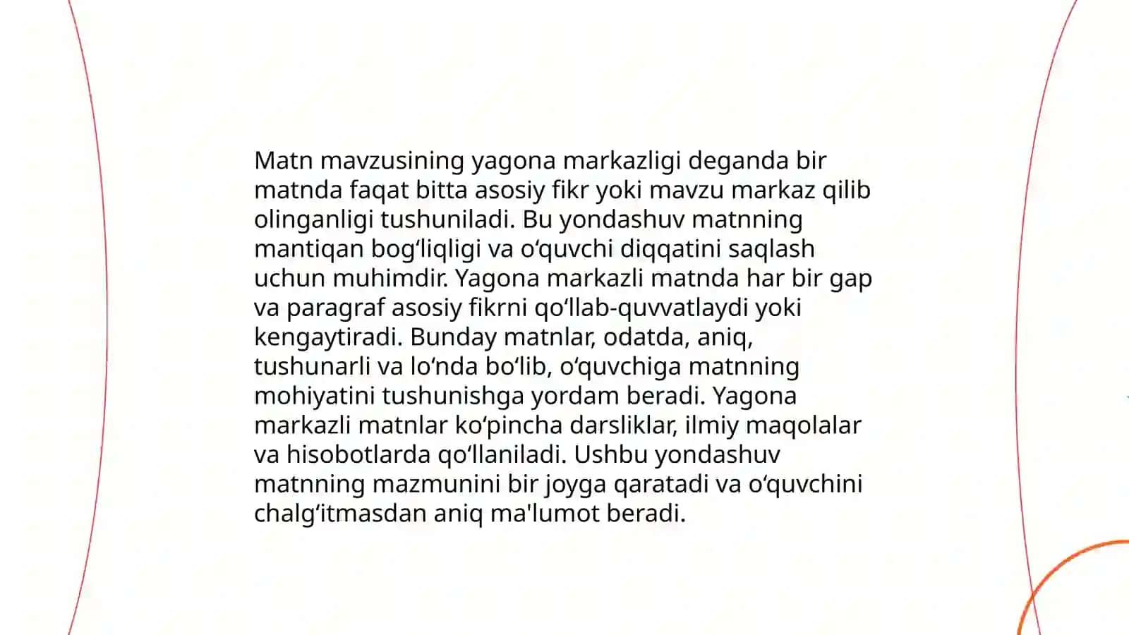 Matniy aloqalar, matn qismlarining bog'lanishi 3
