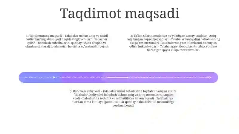 Dastgohlarga Qo'Yiladigan Asosiy Talablar Baholash Mezomi 3
