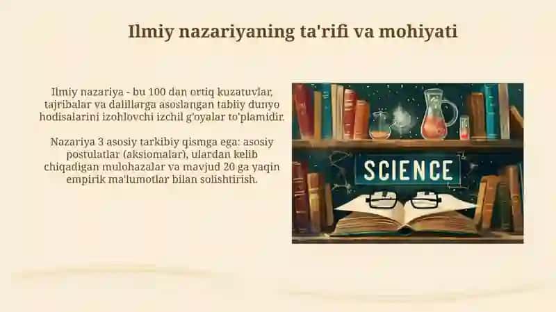 Ilmiy nazariy va ilmiy bilim shakli sifatida 3