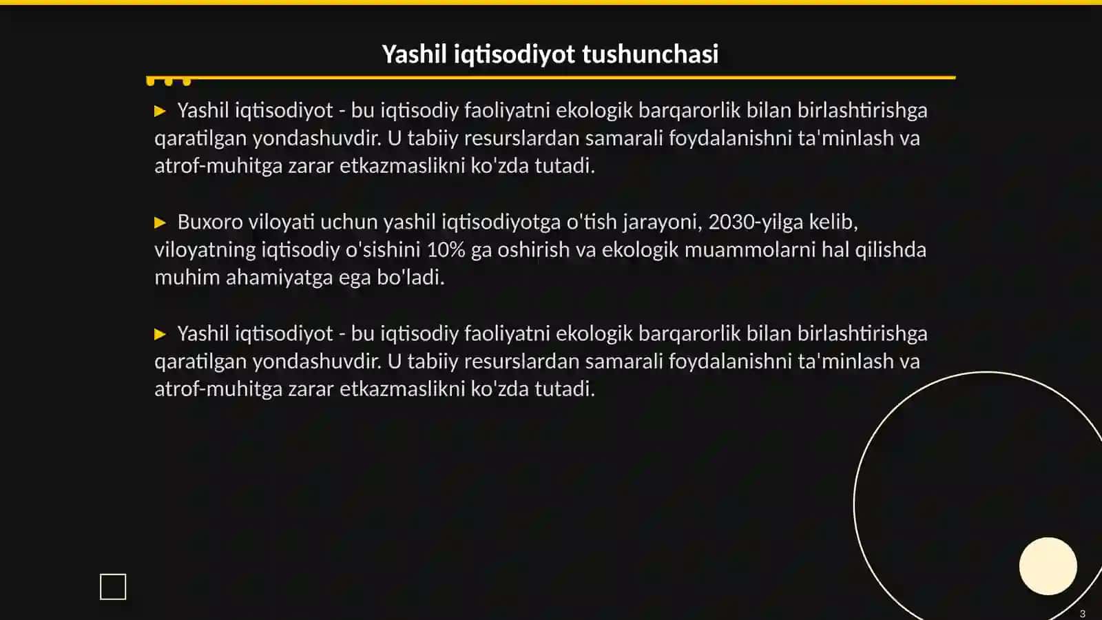 Buxoro viloyatining yashil iqtisodiyotga o’tish jarayoni 3