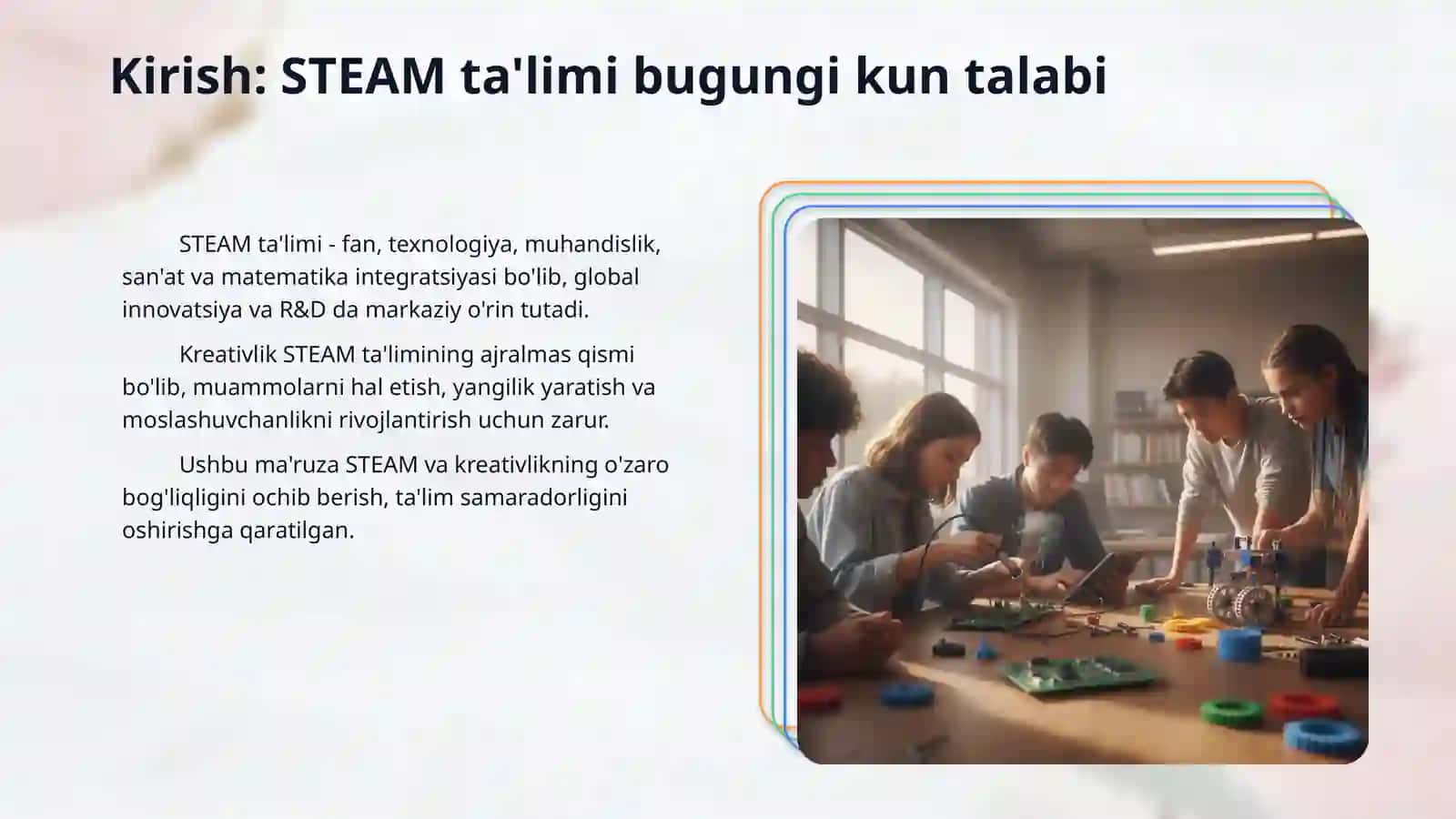 Taʼlimda STEAM tizimi va kreativlik 3
