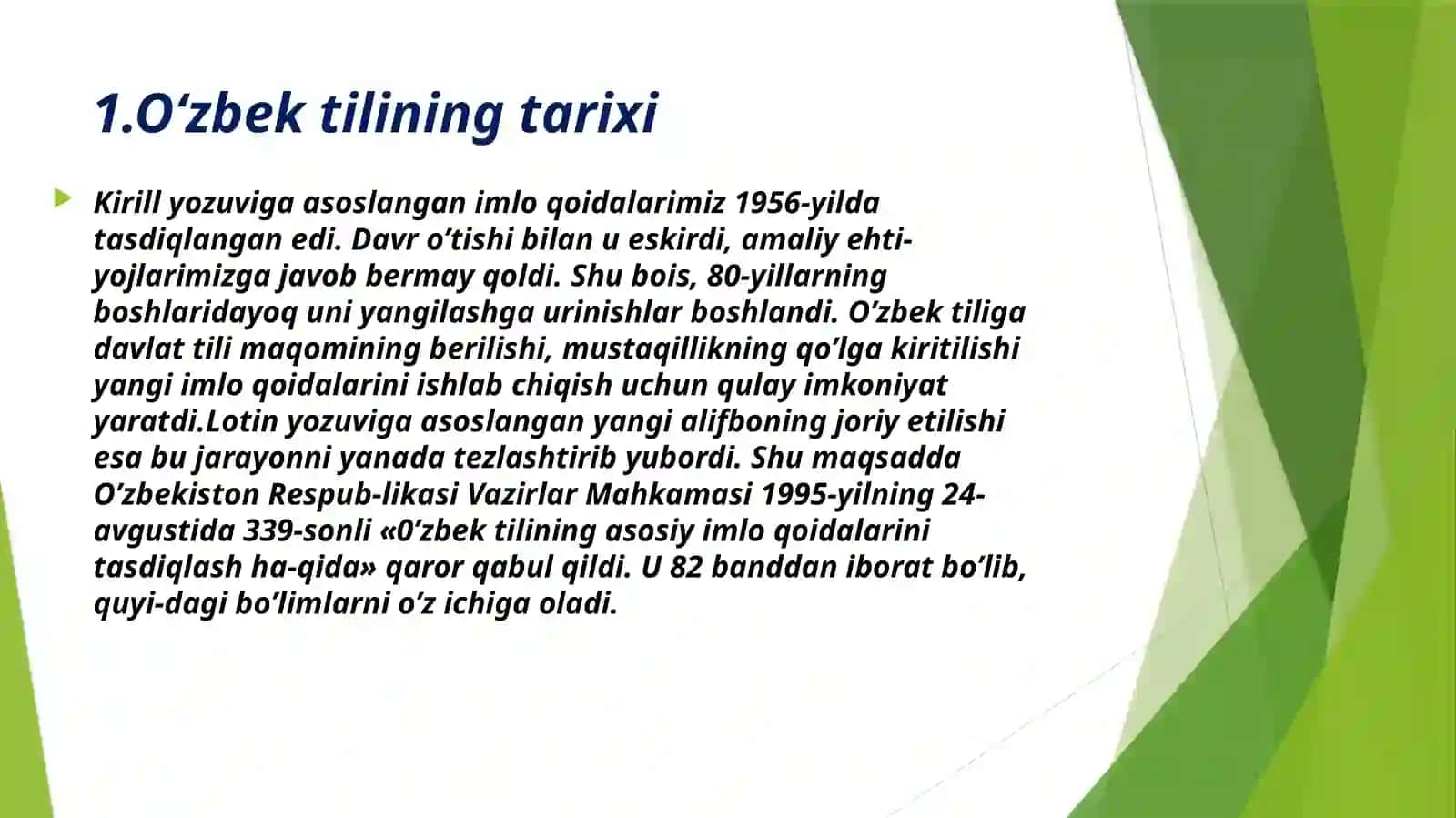 Oʻzbektilining imlo qoidalari 3