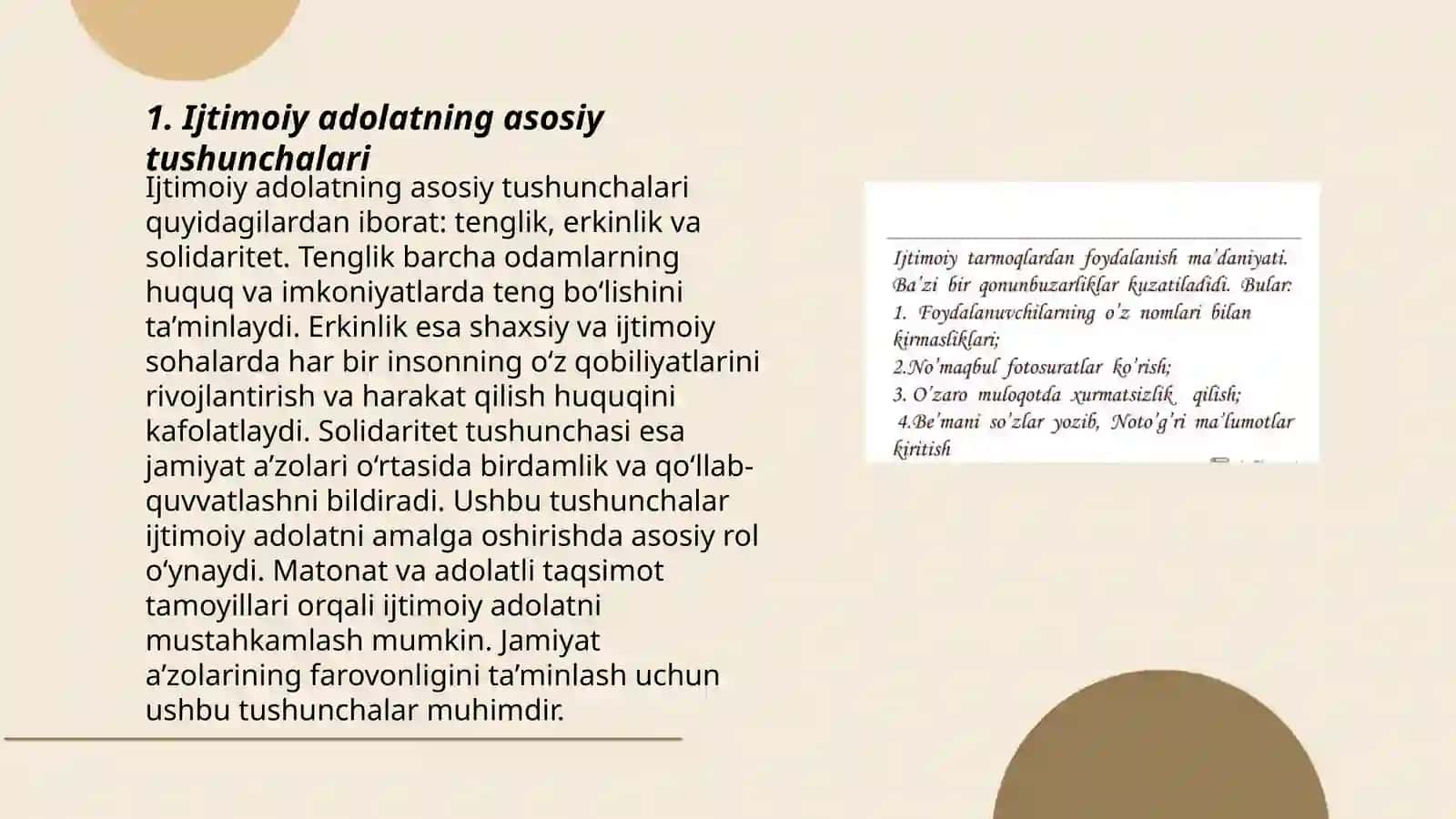 Ijtimoiy adolat tamoyili 3