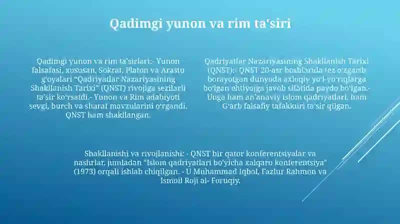 Qadriyatlar Nazariyasining Shakllanish Tarixi 3
