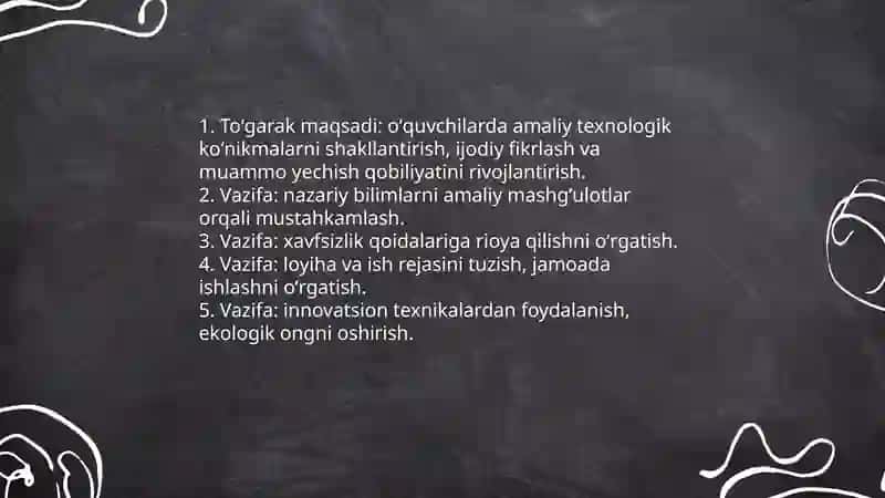 Toʻgaraklarni tashkil etish 3