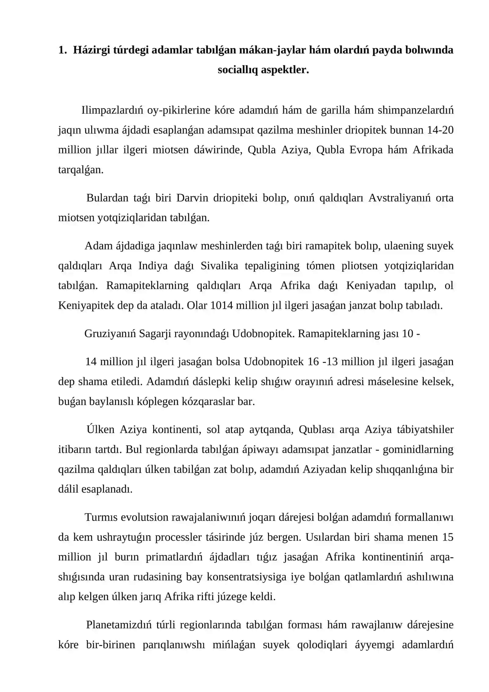 Adamnıń payda bolıwında sociallıq aspektler 3