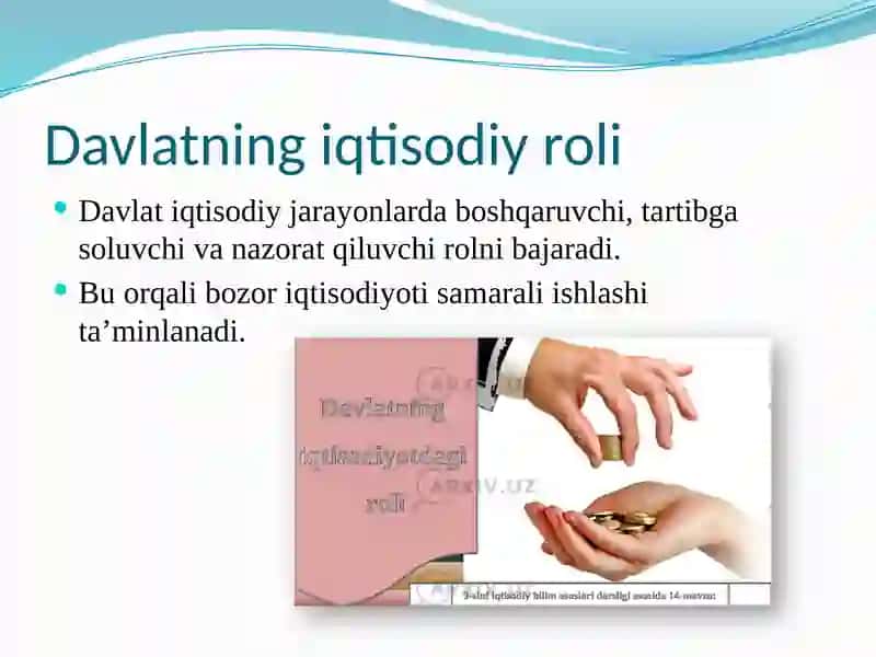 Iqtisodiy faoliyatni tartibga solish | Mikroiqtisodiyot 3