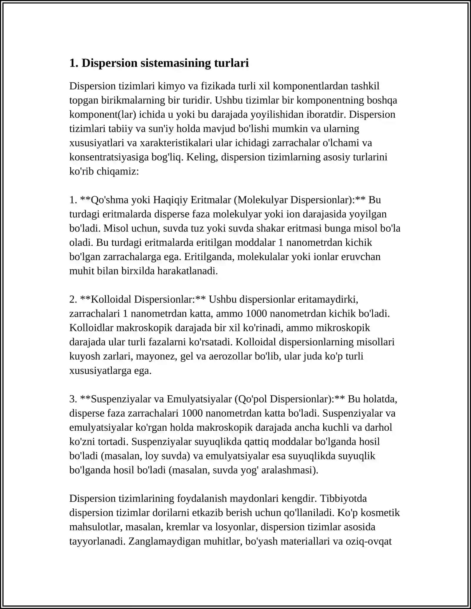 DISPERS SISTEMALAR 3
