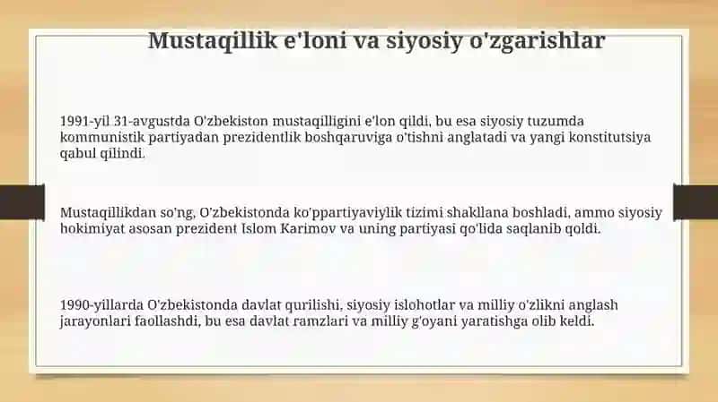 Oʻzbekistonning Oʻziga Xos Istiqboli va Taraqqiyot Yoʻli 3