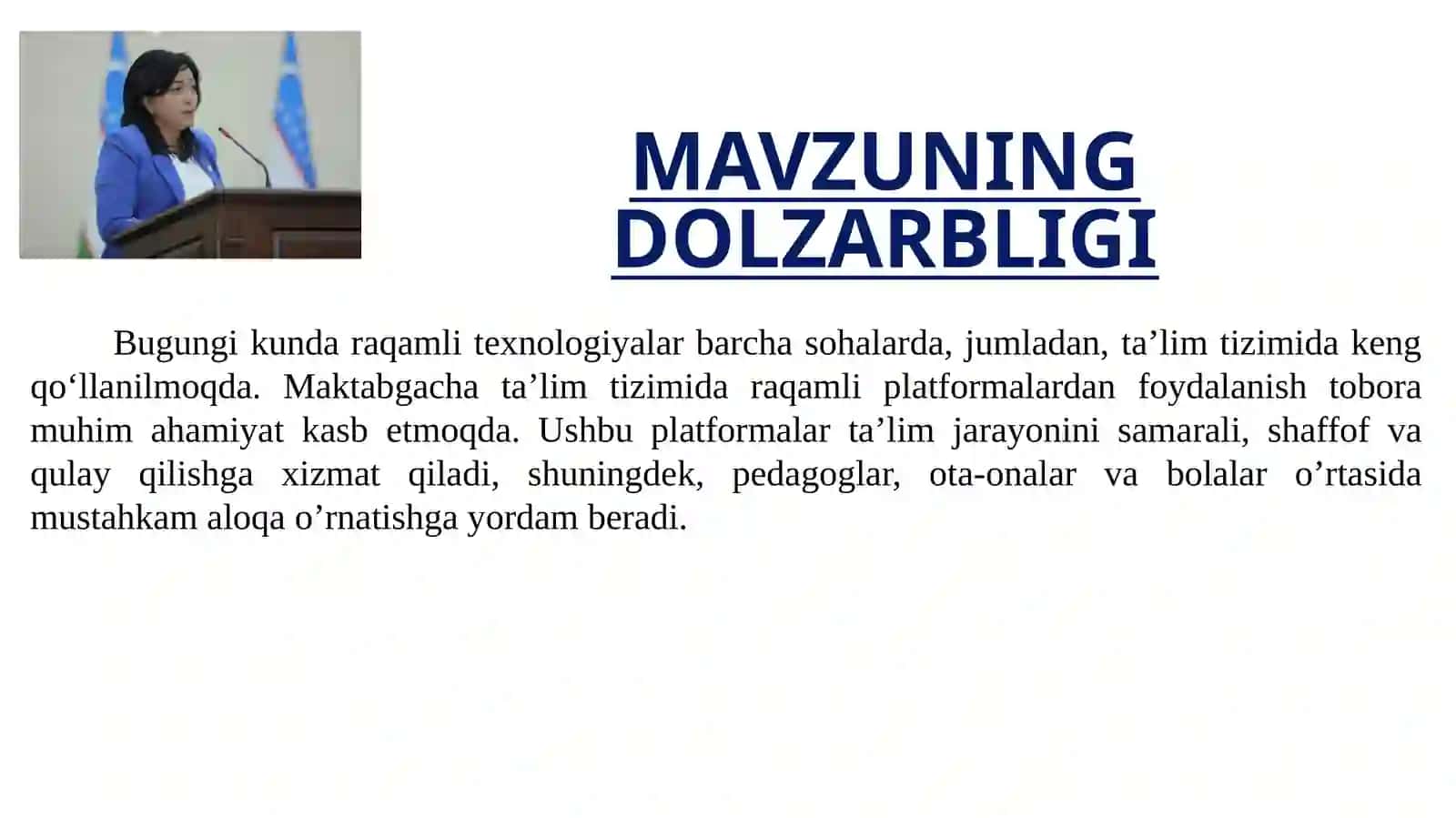 RAQAMLI PLATFORMALAR VA ULARDAN FOYDALANISH 3