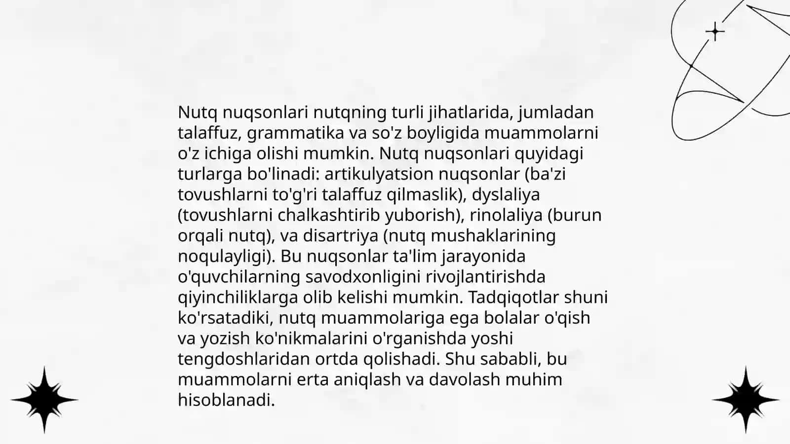 Nutqida nuqsoni bo'lgan bolalarning maktab ta'limiga tayyorligi 3