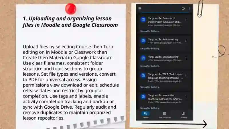 Lesson Materials in Moodle or Google Classroom 3