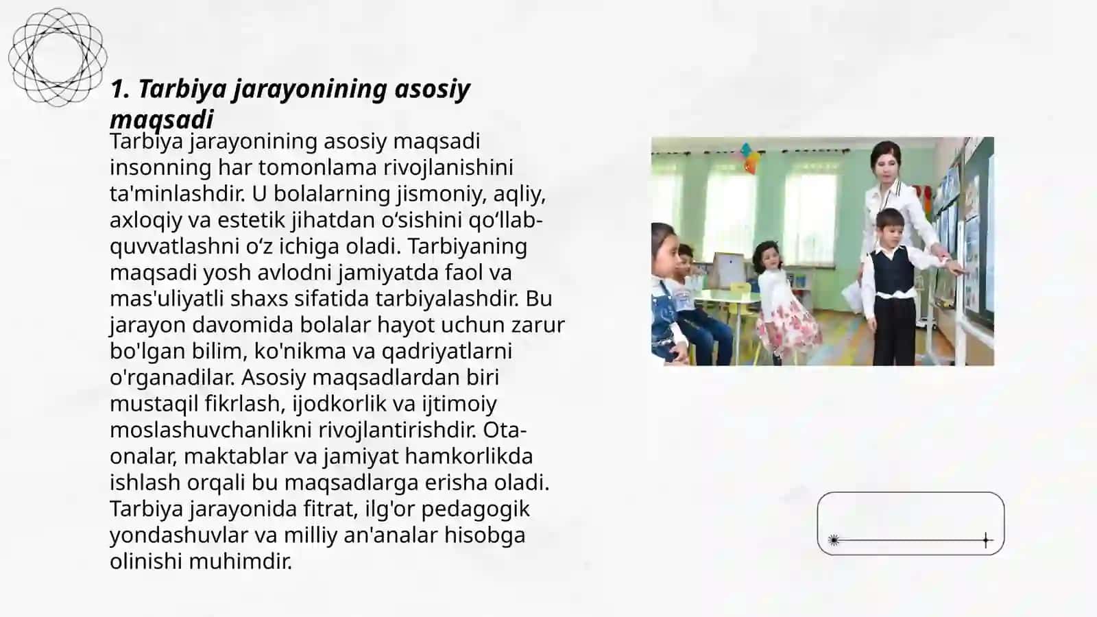 Tarbiya jarayonining mazmuni va mohiyati 3