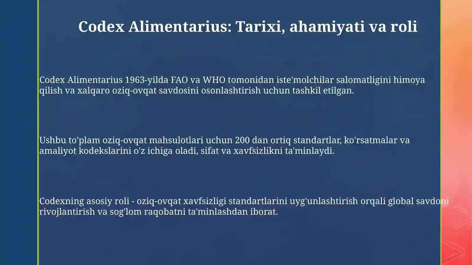 Codex Alimentarius 3