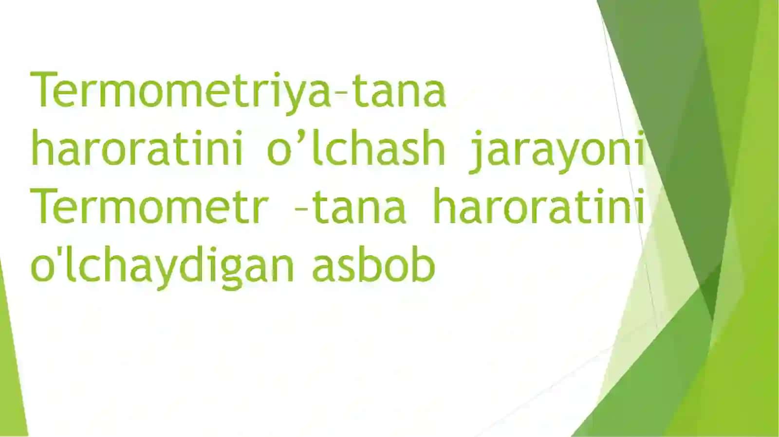 Termometriya va kalorometriya .Davolash. 3