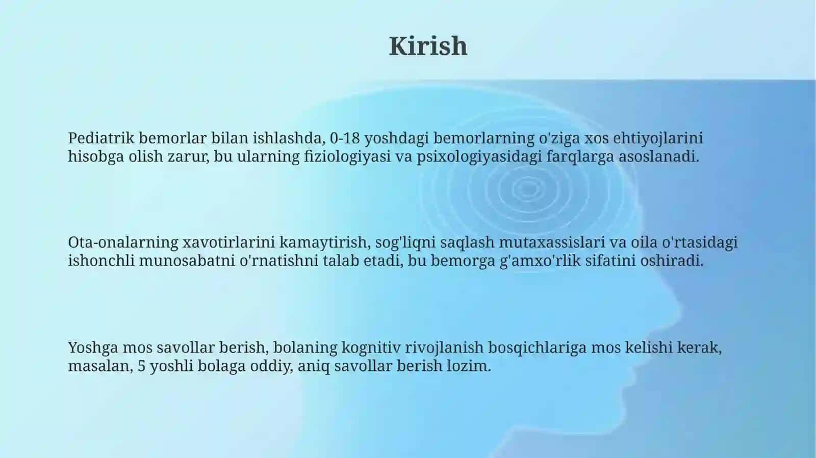 Pediatrik bemorlar bilan muloqot 3