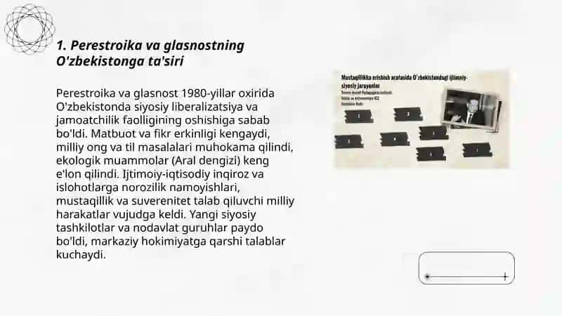 Mustaqillikka erishish arafasida Òzbekistondagi ijtimoiy siyosiy jarayonlar 3