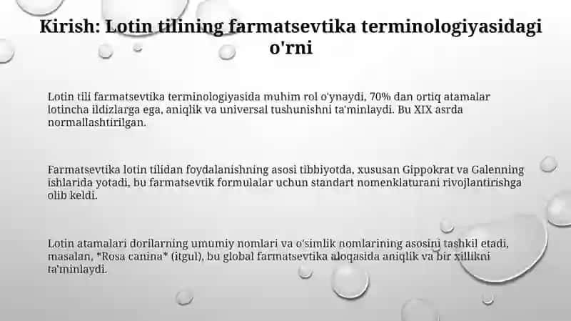 Farmatsevtikterminologiyadalotintili 3