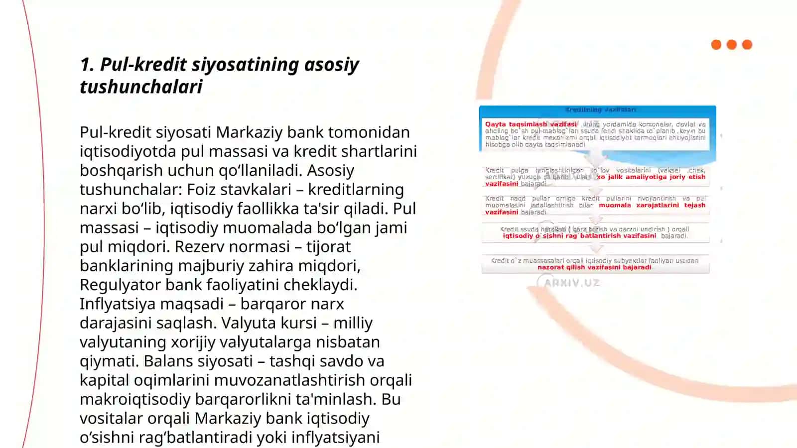 Pul kredit siyosati 3