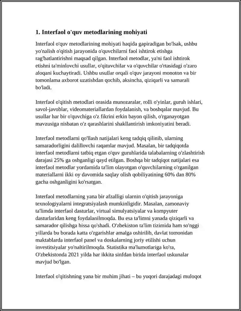INTERFAOL TA’LIM METODLARI 3