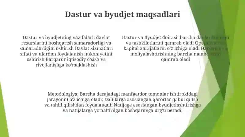 Ikkinchi Bosqich Dastur Va Budjetni Ishlab Chiqarish 3