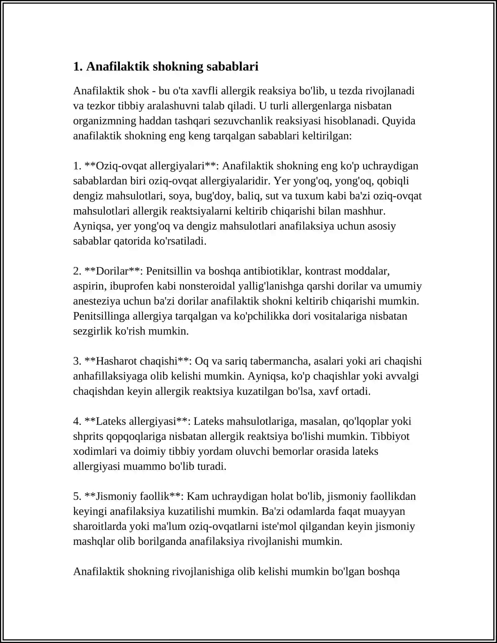 STOMATOLOGIYADA ANAFILAKTIK SHOK BIRINCHI YORDAM 3