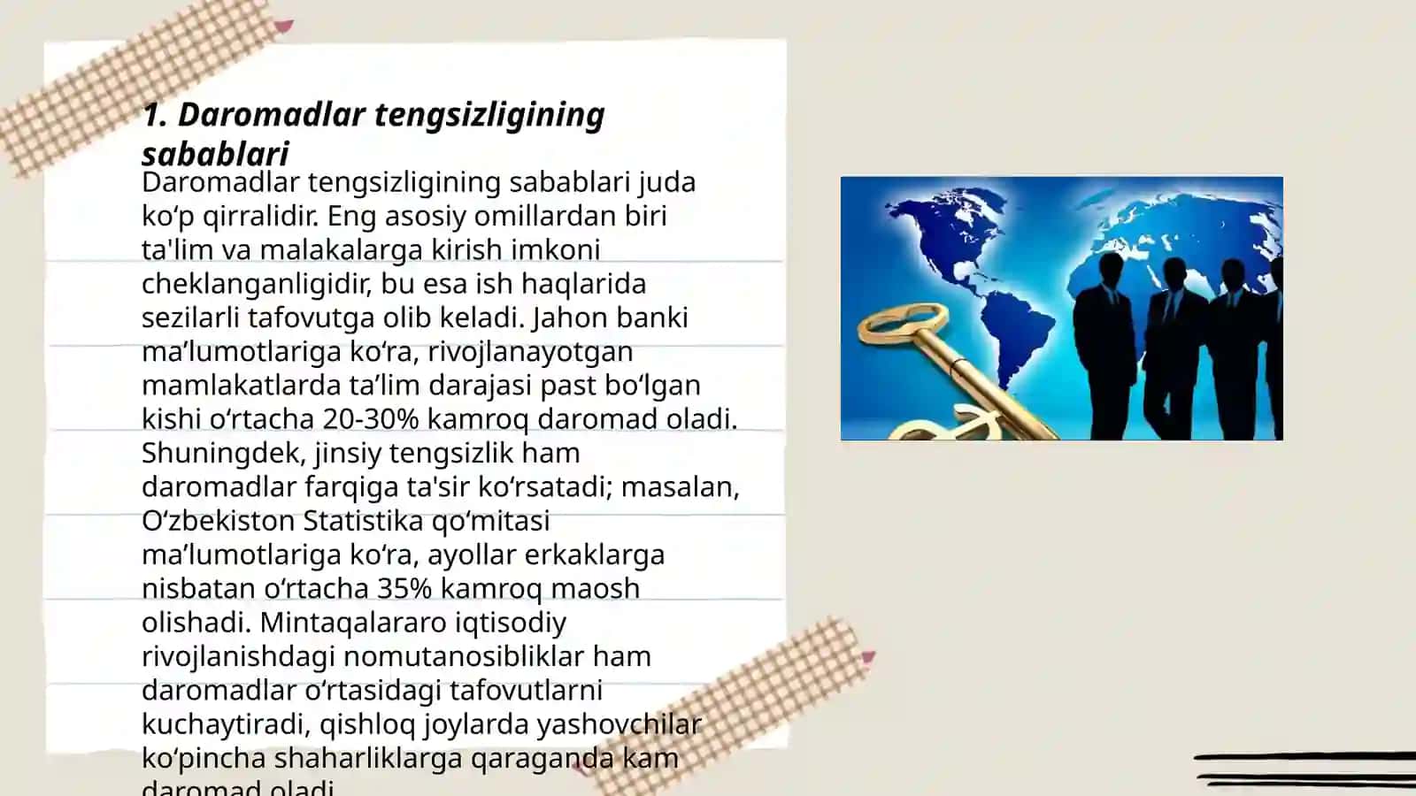 Boroz iqtisodiyot sharoitida daromadlar tengsizligi 3