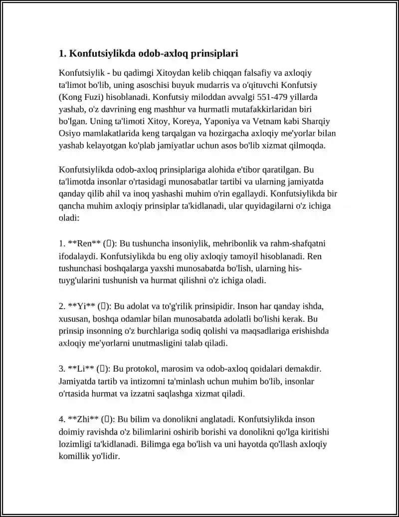 KONFUTSIYLIK TA'LIMOTIDA IJTIMOIY-AXLOQIY MASALALAR 3