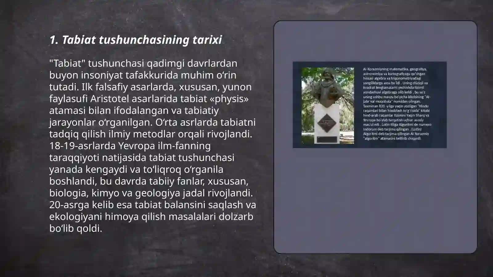 Natural son va nol tushunchasi vujudga kelish tarixini oʻrganish 3