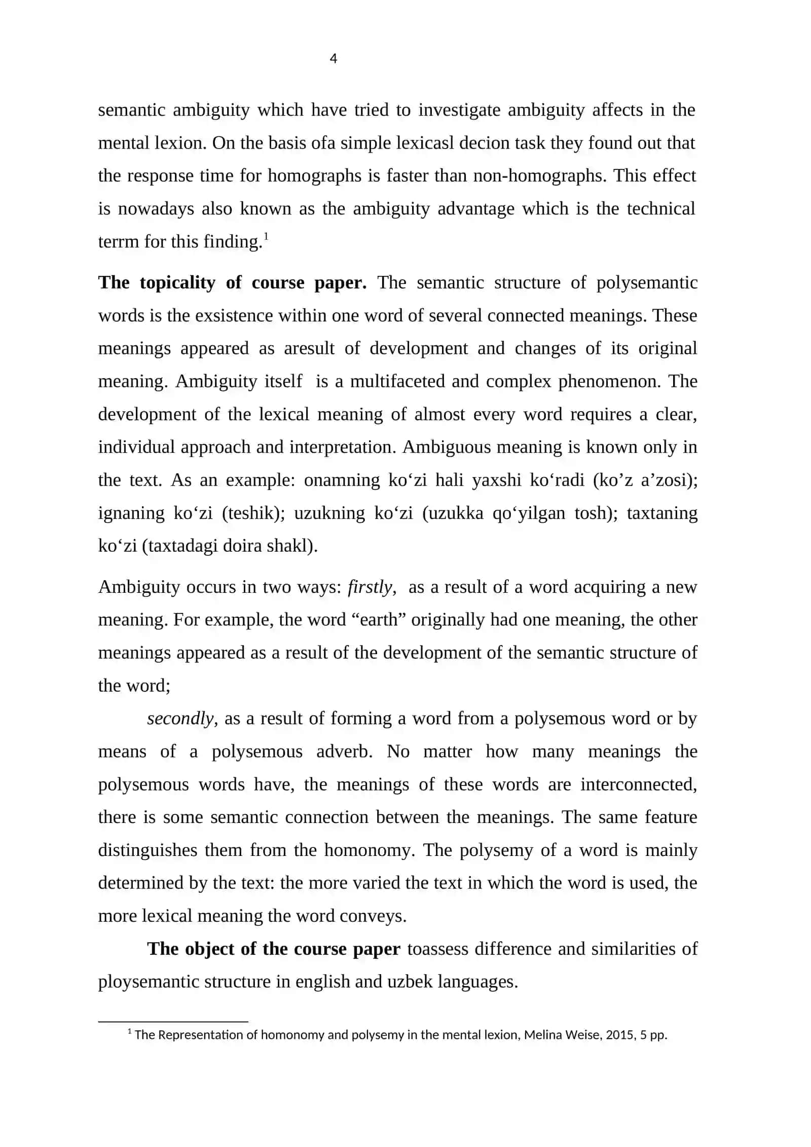 POLYSEMY IN ENGLISH AND UZBEK LANGUAGE 3