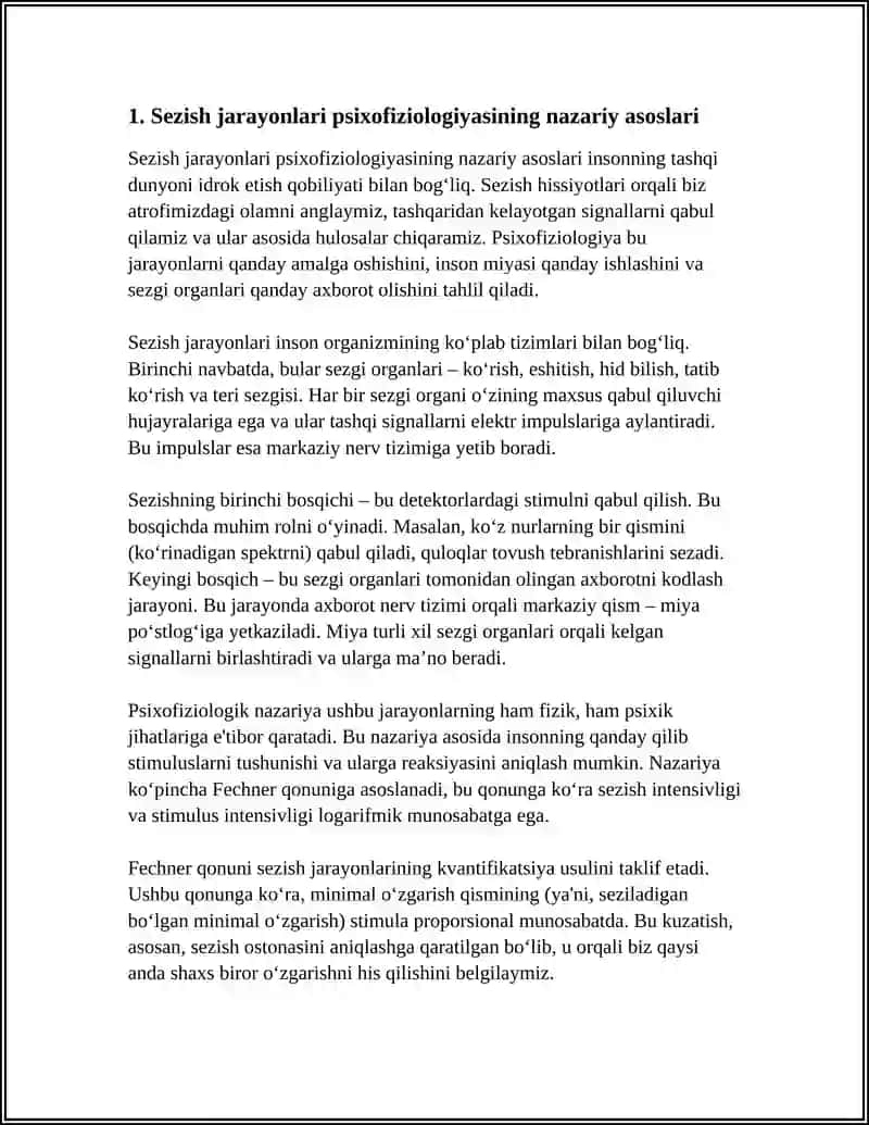 SEZISH JARAYONLARI PSIXOFIZIOLOGIYASI 3