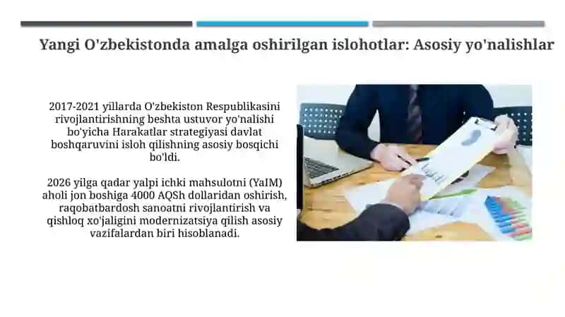 Yangi O'zbekistonda amalga oshirilgan islohotlar 3