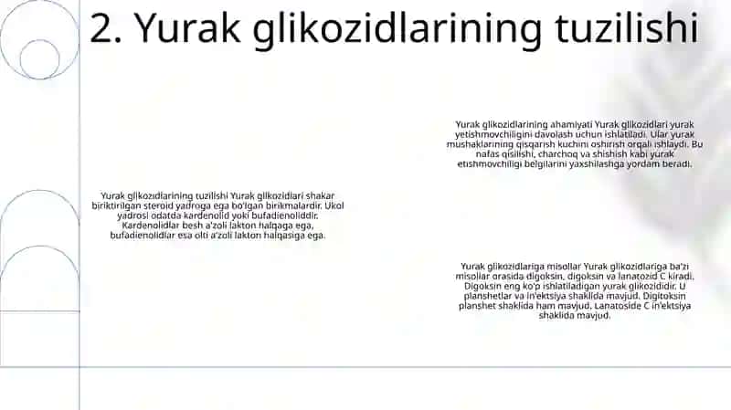 Yurak Glikozidlarining Tuzilishi Va Ahamiyati 3