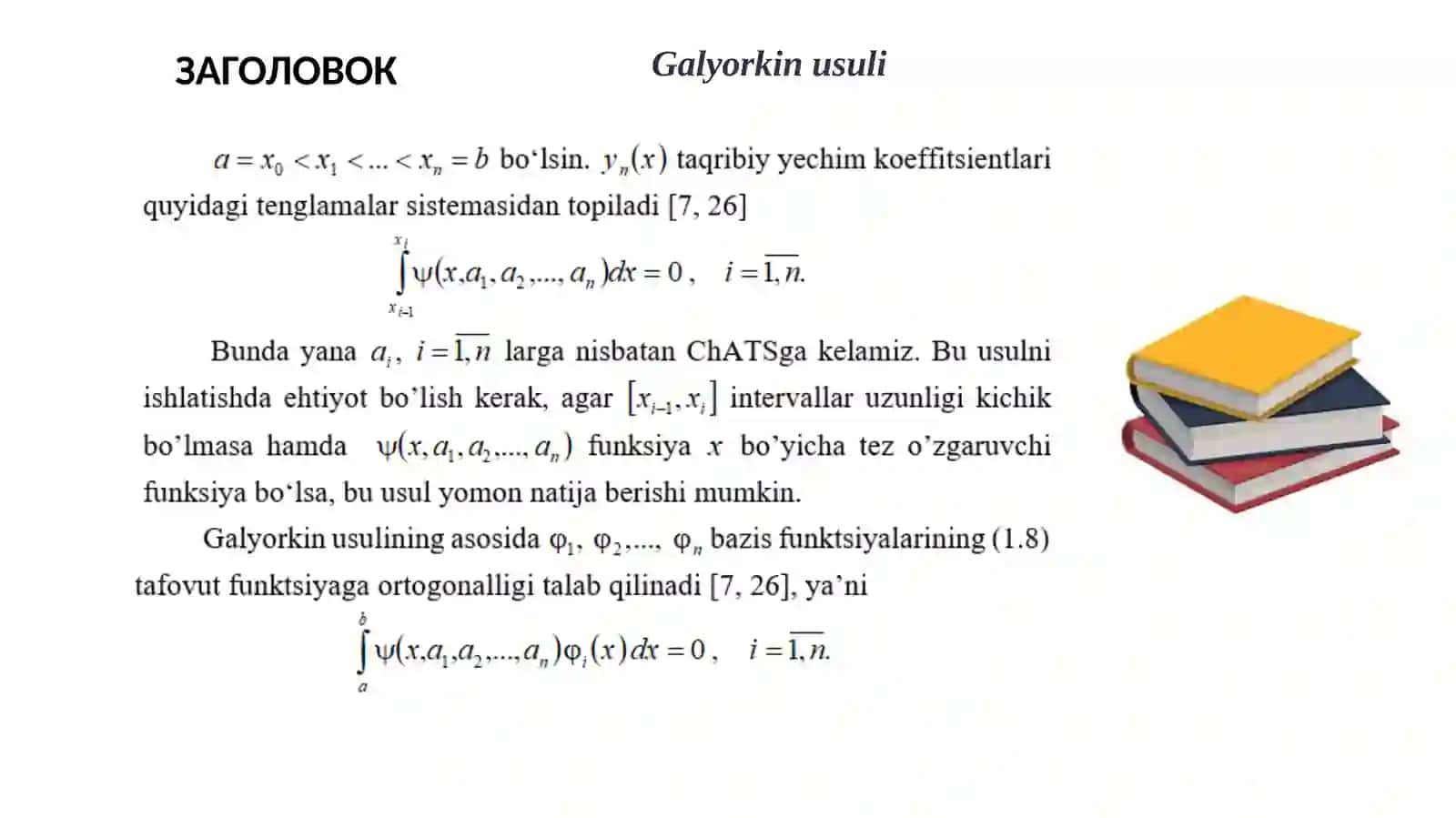 Galyorkin usuli 3
