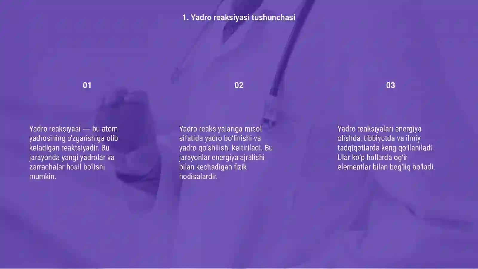 Yadro reaksiyalariga doir misollar ishlash 3