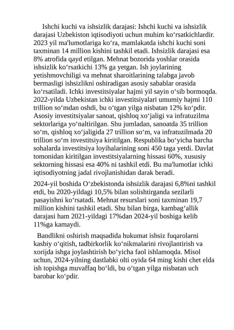 Iqtisodiy xavfsizlikka taʼsir etuvchi ichki va tashqi omillar 3