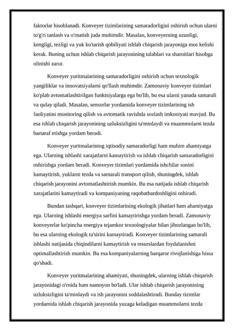 Konveyer yuritmasi hisobi 3